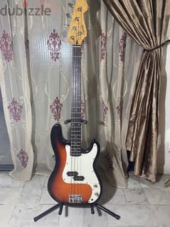 Squier by fender bass guitar