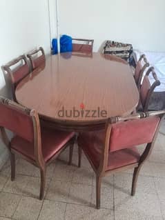 dining tale with 8 chairs