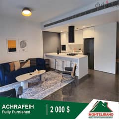 2000$!! Fully Furnished Apartment for rent located in Achrafieh 0