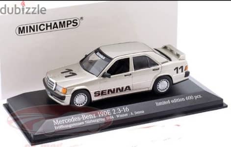 Mercedes 190E 2.3-16 (A. Senna) diecast car model 1;43.