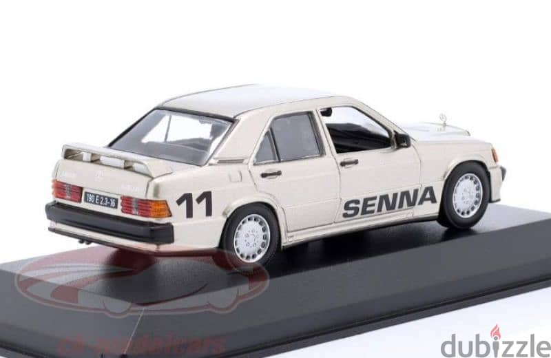 Mercedes 190E 2.3-16 (Ayrton Senna) diecast car model 1;43. 3