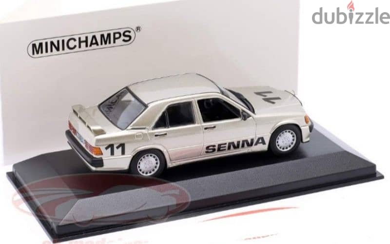 Mercedes 190E 2.3-16 (A. Senna) diecast car model 1;43. 4