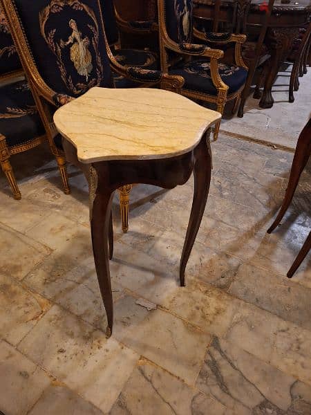 طقم طاولات صالون وجه رخام عدد٢ سعر لقطة side table 2