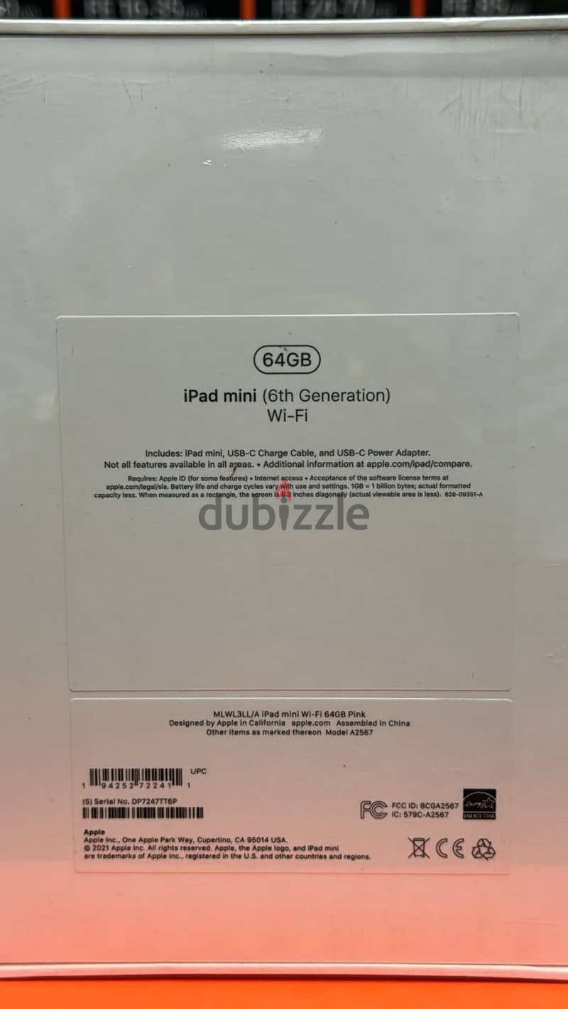 Ipad mini 6 64gb wifi pink amazing & original offer 1