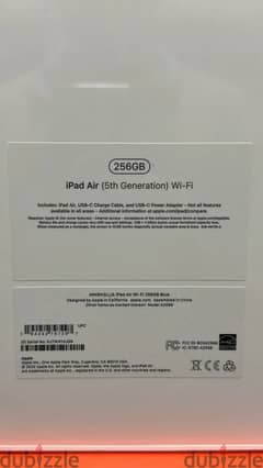 IPad Air 5 256gb wifi blue original & best offer