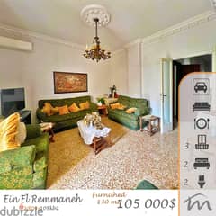 Ain El Remmeneh | 2 Bedrooms Apart | 3 Balconies | Parking Spot