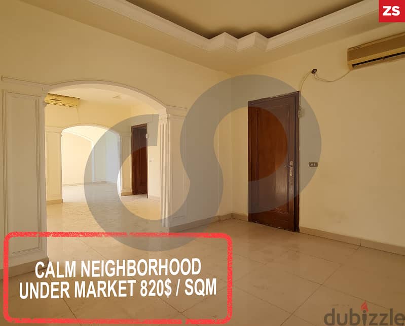 220sqm apartment for sale in tarik el jadida/طريق الجديدة REF#ZS106355 0