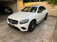 Mercedes-Benz GLC250 coupe from germany! white AMG NIGHT PACKAGE! Full