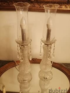 2 lampadaire cristal
