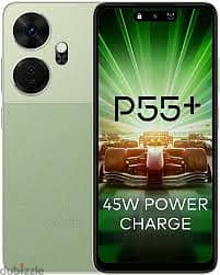 itel P55+ 256gb 16gbram 120 days screen warranty 45w fast charging gre