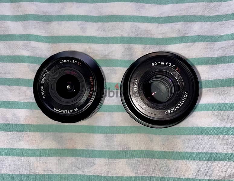 Two Canon EF mount manual focus Voigtlander lenses. -fujifilm sony 0