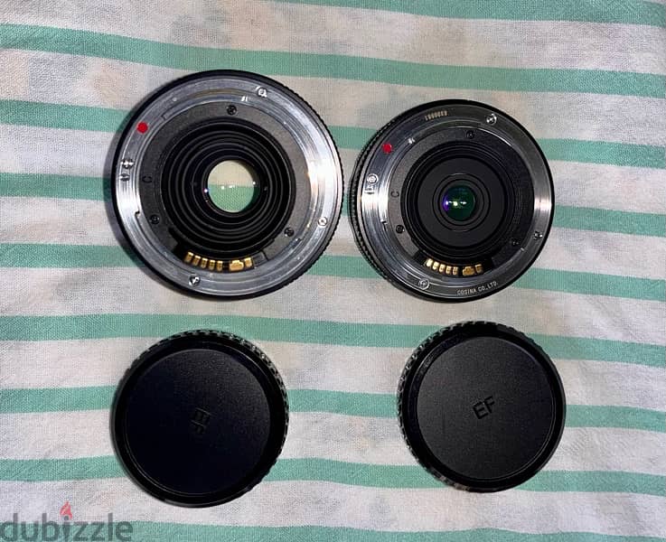 Two Canon EF mount manual focus Voigtlander lenses. -fujifilm sony 2