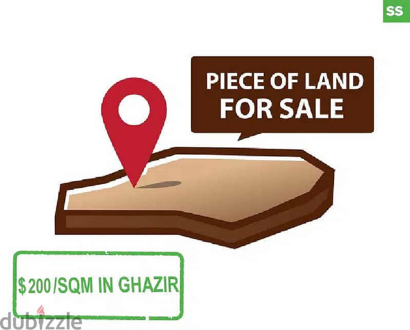 $200/sqm land in Ghazir/غزير with sea & mountain view REF#SS98014 0