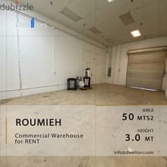 Warehouse for rent in ROUMIEH - 50 MT2 - 3.0 M Height