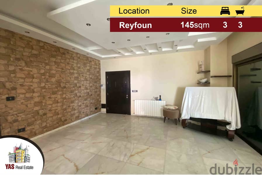 Reyfoun 145m2 | Super Luxurious | Mountain View | Prime Location | DA 0