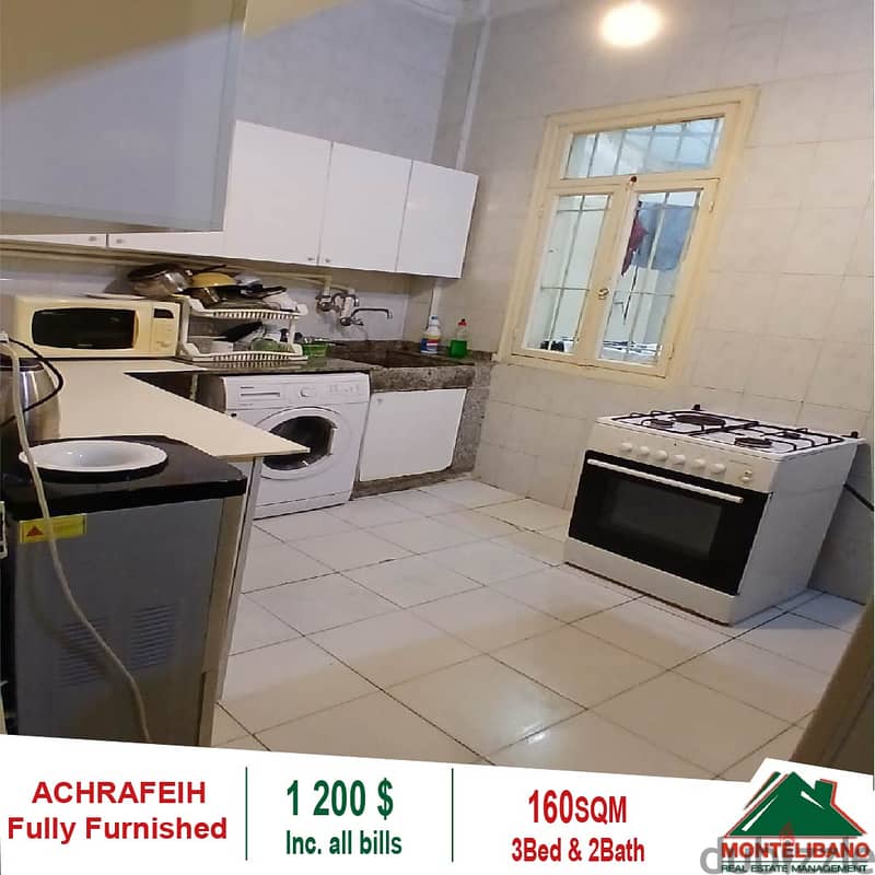 1200$!! Fully Furnished Apartment for sale located Achrafieh 3