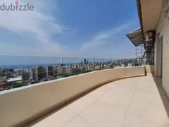 Furnished duplex apartment with terrace and open views in Jal el dib.