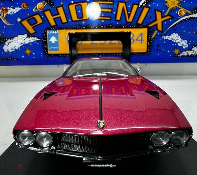 1/18 diecast Autoart Lamborghini Espada in RARE ROSSO GRANADA 74503 0