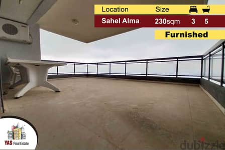 Sahel Alma 230m2 | Luxury | Fully Furnished | Open View | YV / ELO |