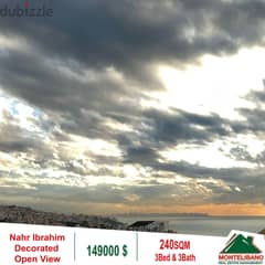 Open view Duplex for SALE in Nahr Ibrahim!!!!