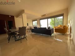Sea And Mountain View Garden Floor For Rent In Roumieh