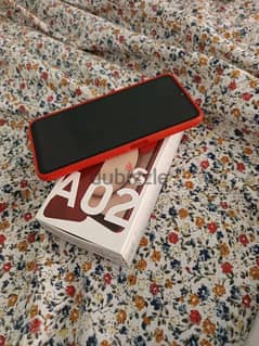 سامسونغ a02s 64 gb لون احمر اخو الجديد مع علبتو