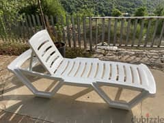 2 chaises longues - for beach and pool