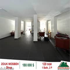 180000$!! Shop for sale located in Zouk Mosbeh