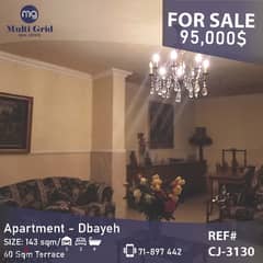 Apartment for Sale in Dbayeh, CJ-3130, شقة للبيع في ضبية