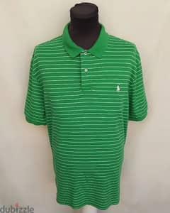 Original "Polo by Ralph Lauren" Green White Button Shirt Size Men L/XL