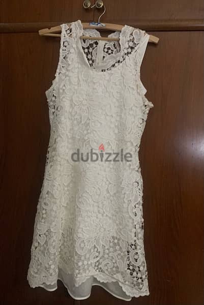 White Graduation Short Dress. Size: Large. 1