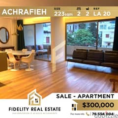 Apartment for sale in Achrafieh LA20