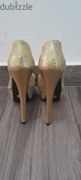 Gold Set Heels + bag 5