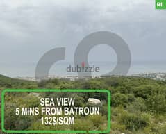 Beautiful land with sea view 5 mins from batroun/البترون! REF#RI106520