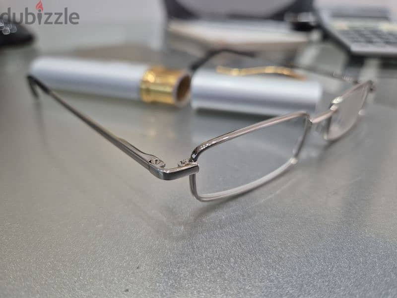 Reading Glasses 2.75x  Light Silver Steel Frame 1