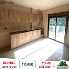 115,000!! Lease To Own Apartment for Sale located in Blaybel!!