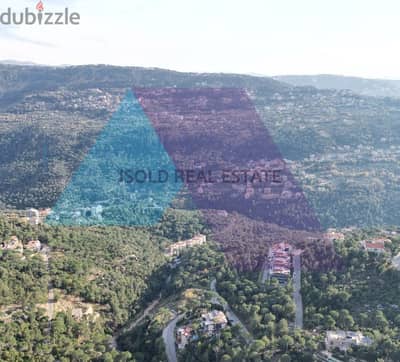 9994 m2 land + open mountain view for sale in Baabdat - أرض في بعبدات