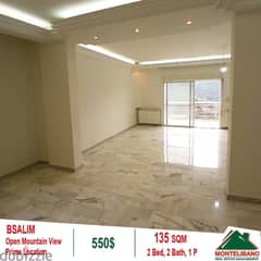 550$!!! Apartment for Rent with prime location in Bsalim!!