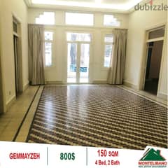 800$!! Apartment for Rent located in Gemmayze!!