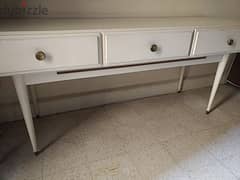 Very old simple handmade wooden 3 drawers commode (1968)