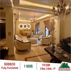 1000$!! Fully Furnished Apartment for rent located in Sodeco