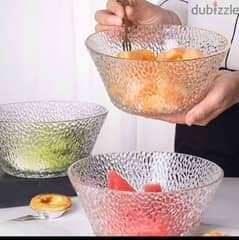 salads glass bowls