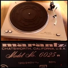 Vintage turntable Marantz made in USA since 1978
بحاجة لإبرة فقط