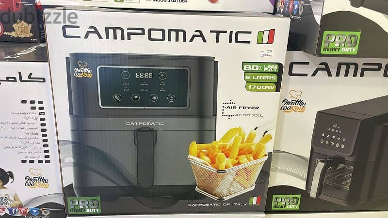 Air fryer  AIRFRYER Campomatic 4.1L , 6.2L ,9L 1