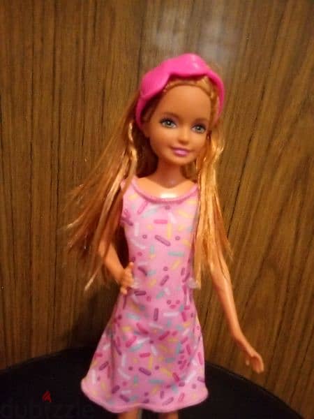 STACIE Barbie Smaller Sister Mattel as new doll unflex legs+Eyes Mask 0