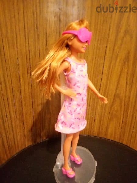 STACIE Barbie Smaller Sister Mattel as new doll unflex legs+Eyes Mask 5