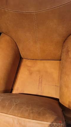 real nubuck italian leather chairs
