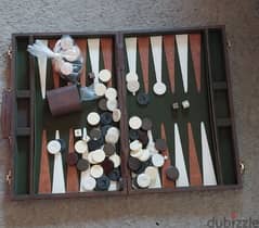 Backgammon Set for Adults Leather