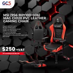 MSI (9S6-B0Y10D-006) MAG CH120 PVC Leather Gaming Chair