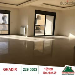 239,000$ Cash Payment!! Apartment For Sale In Ghadir!!
